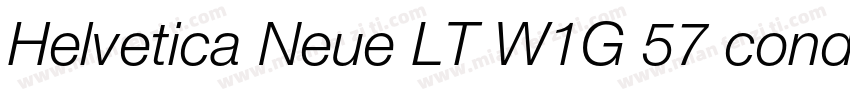 Helvetica Neue LT W1G 57 condensed字体转换